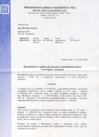 Certifikt MPSV strana 1